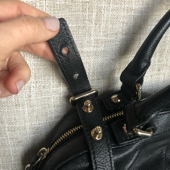 VEUC KATE SPADE NY handbag pebble black leather - Picture 5 of 8